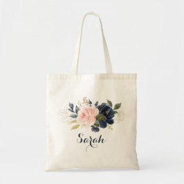 Bolsa Tote Bandeja de Tota de Marinho de Blush Floral Persona