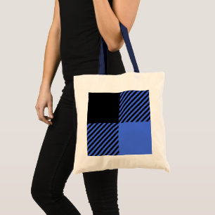 Bolsa Tote Bandeja de Xadrez de Buffalo Blue & Black Lumberja