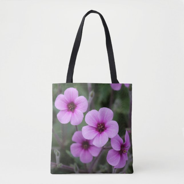 Bolsa Tote Bandeja Flor Rosa (Frente)