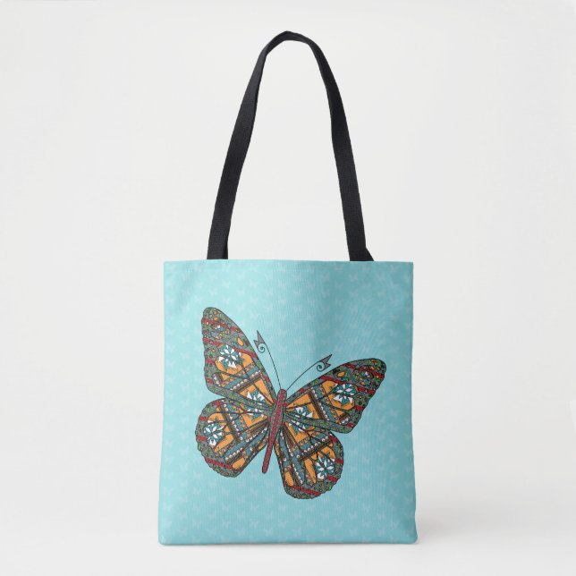 Bolsa Tote Bandeja Monarca Ucraniana All-Over-Impressão (Frente)