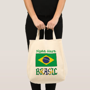 Bolsa Tote Bandiera Brasil Personalizada Patrimônio