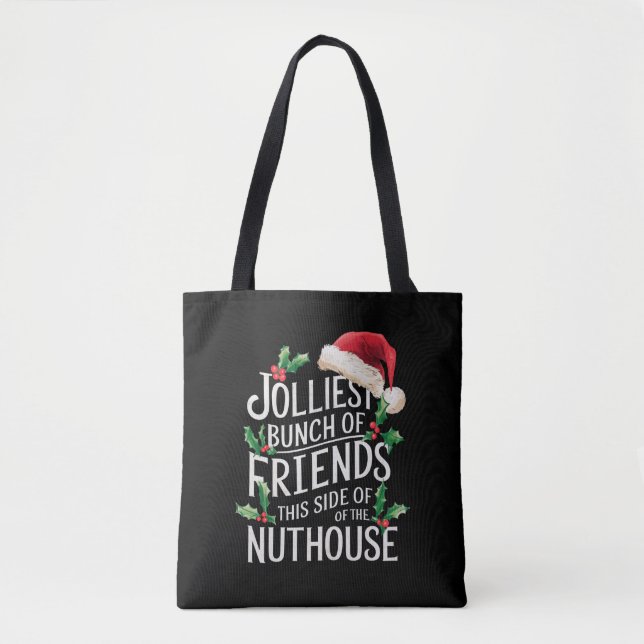 Bolsa Tote Bando De Amigos Xmas Que Correspondem A Sarcástico (Frente)