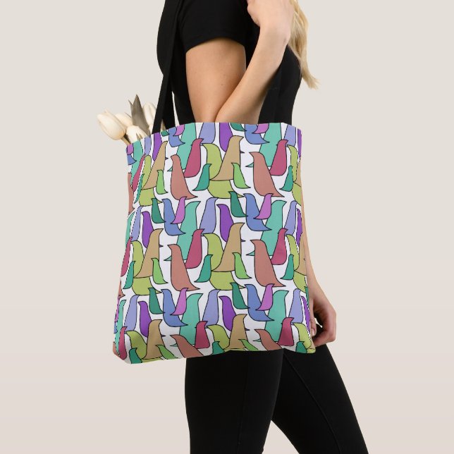 Bolsa Tote Bando de Aves (Close Up)