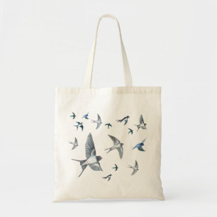 Bolsa Tote Bando de aves de engomar voando