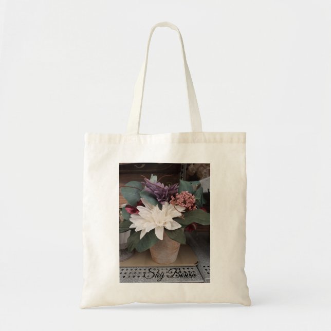 Bolsa Tote bando de flores (Frente)