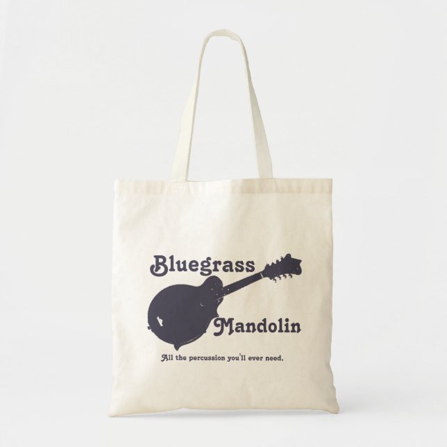 Bolsa Tote Bandolim do Bluegrass - toda a percussão que você (Frente)