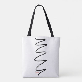 Bolsa Tote Banheira Branca de Fluxo - Preta
