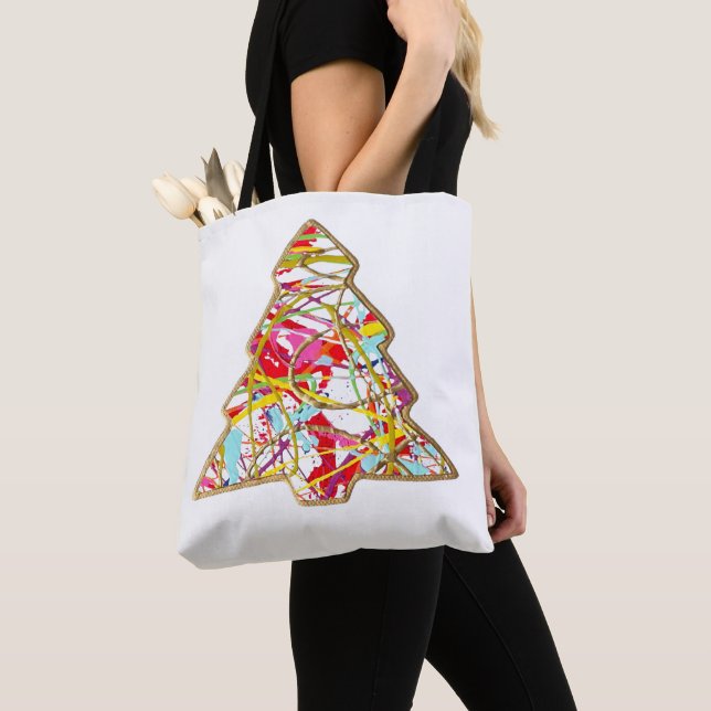 Bolsa Tote Banheira de Árvore de Natal (Close Up)