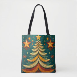 Bolsa Tote Banheira de Árvore de Natal Dupla