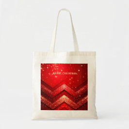 Bolsa Tote Banheira de Banheiras de Natal Vermelho Decorativo