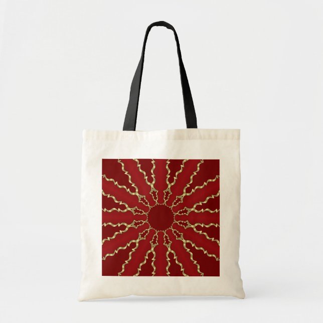 Bolsa Tote Banheira de Banheiras de Natal Vermelho, Feriado D (Frente)