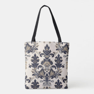 Bolsa Tote Banheira de brinquedo azul, Dourada e Marinho, de