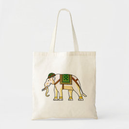 Bolsa Tote Banheira de Canvas de Algodão de Design Elefante