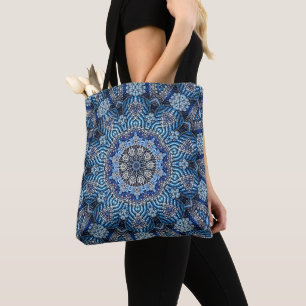 Bolsa Tote Banheira de Natal Decorativo Azul