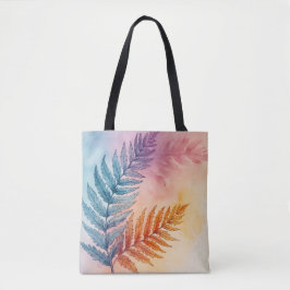Bolsa Tote Banheira de Toia de Aquarela do Jardim Fern