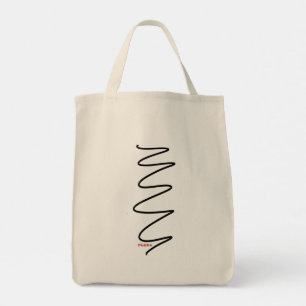 Bolsa Tote Banheira de Toques de Canvas de Fluxo - Preto