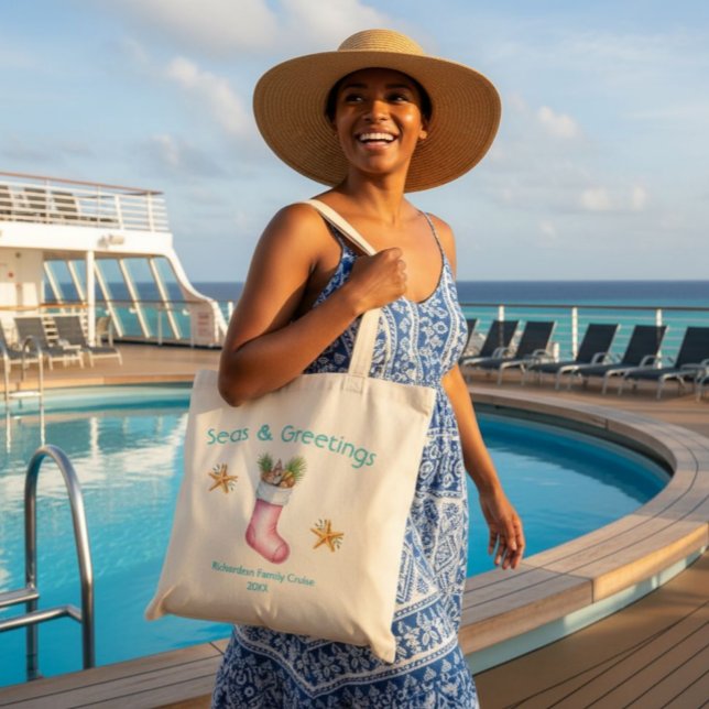 Bolsa Tote Banheira de Tote de Feriado Náutico (Criador carregado)