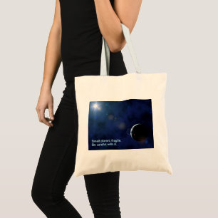 Bolsa Tote Banheira de Tote do Planeta Frágil