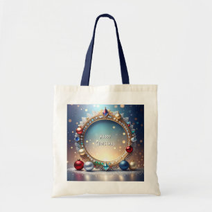 Bolsa Tote Banheira de Tote Feriado de Molde Natal