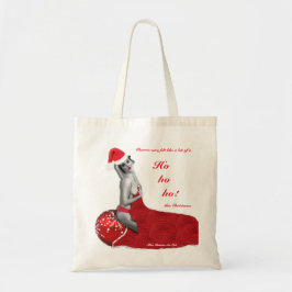 Bolsa Tote Banheira festiva de Canvas festiva de Natal