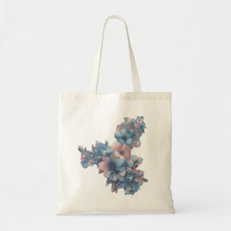 Bolsa Tote Banheira Floral Design de Futurismo Inclinado