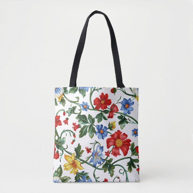 Bolsa Tote Banheira Romântica De Vinha Floral (Frente)