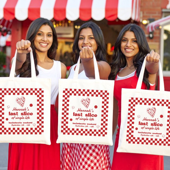 Bolsa Tote Banner Festa de Festa de Festa de Pizza da Última  (Criador carregado)