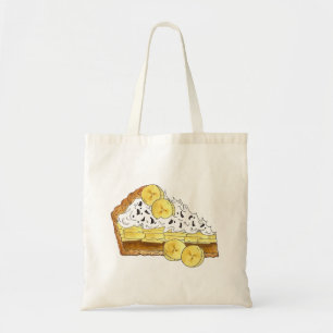 Bolsa Tote Banoffee Banana Toffee Pie Slice UK British Comida