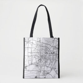 Bolsa Tote Baoding China Map