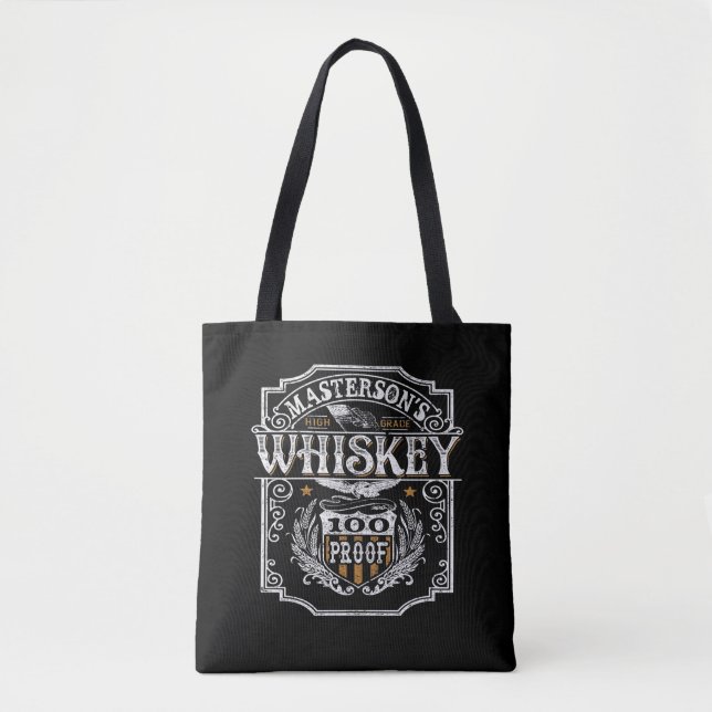 Bolsa Tote Bar de cervejaria de uísque antigo West (Frente)