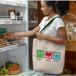 Bolsa Tote Bar de Salada de Paz<br><div class="desc">Saladas de Paz e Amor. Um doce presente de amante de salada.</div>