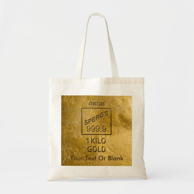 Bolsa Tote Bar Dourado (Frente)