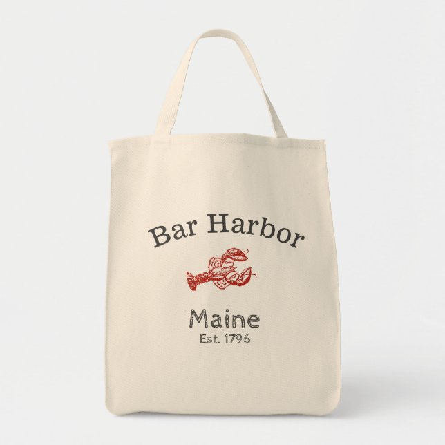 Bolsa Tote Bar Harbour Maine Lobster (Frente)