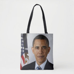 Bolsa Tote Barack Obama Presidente dos EUA Casa Branca Retrat