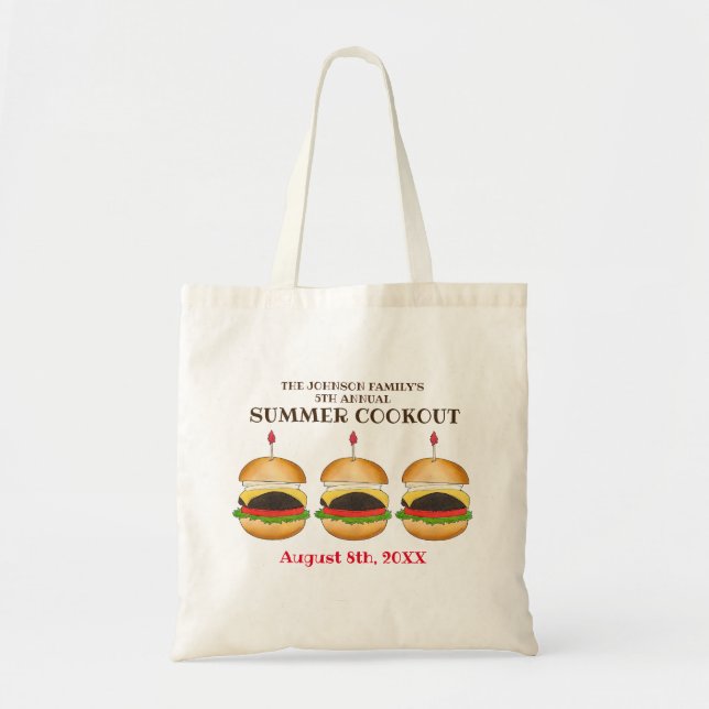 Bolsa Tote Barbecue de CHURRASCO Barbecue Burger Queijo (Frente)