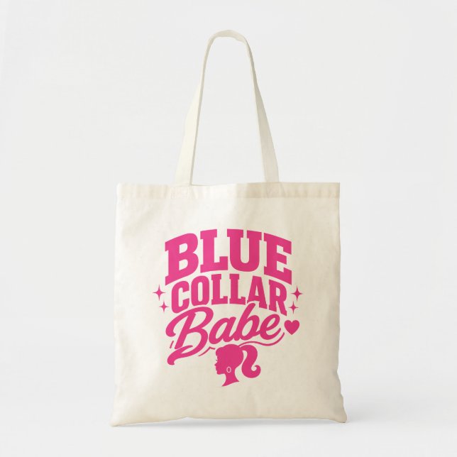 Bolsa Tote Barbie Babe de Colarinho Azul (Frente)