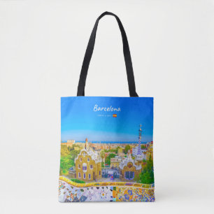 Bolsa Tote Barcelona, Espanha - Parque Güell Mosaico Gaudí