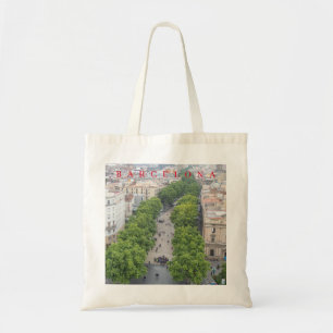 Bolsa Tote Barcelona La Rambla vê o saco