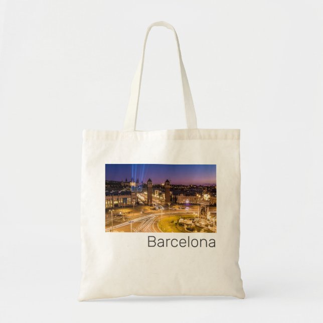 Bolsa Tote Barcelona Plaza de Espana Catalunha Espanha Sunset (Frente)