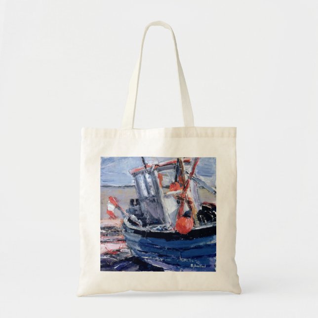 Bolsa Tote Barco com bóia vermelha (Frente)