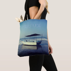 Bolsa Tote Barco de Pesca na Praia sem texto