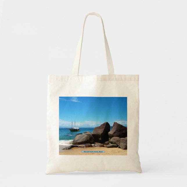 Bolsa Tote Barco e praia, Paraty, Brasil (Frente)