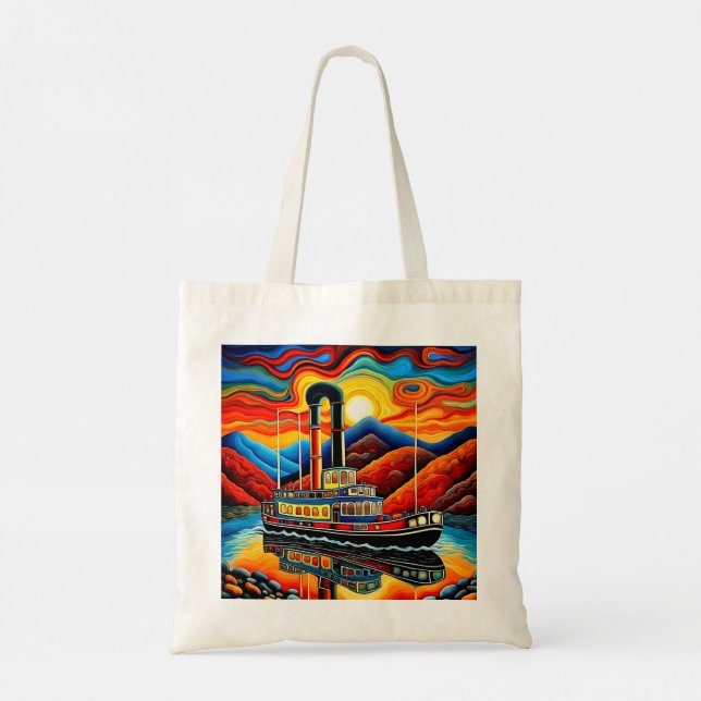 Bolsa Tote Barco no fiorde 16 (Verso)
