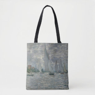 Bolsa Tote Barcos de Claude Monet , ou regata em Argenteuil