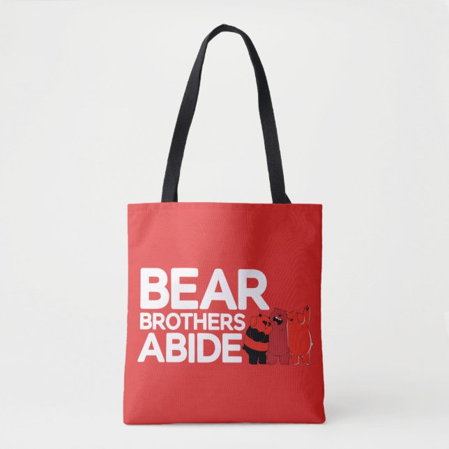 Bolsa Tote Bare Bears - Bear Brothers Abide (Frente)