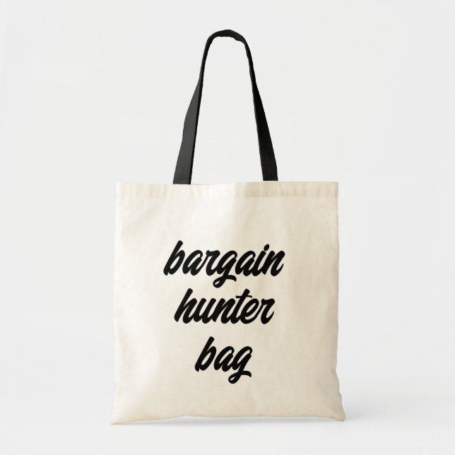 Bolsa Tote Bargain Hunter Bag Happy Comprando Cotação (Frente)