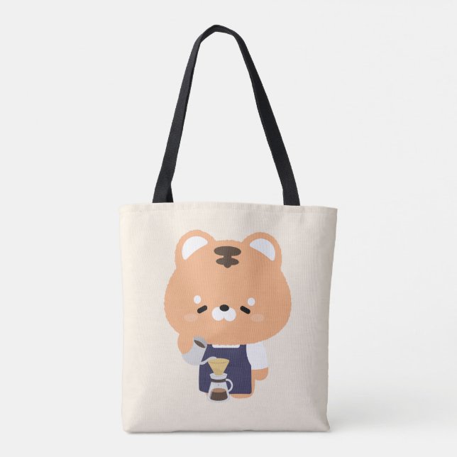 Bolsa Tote Barista Tigre Fofo (Verso)