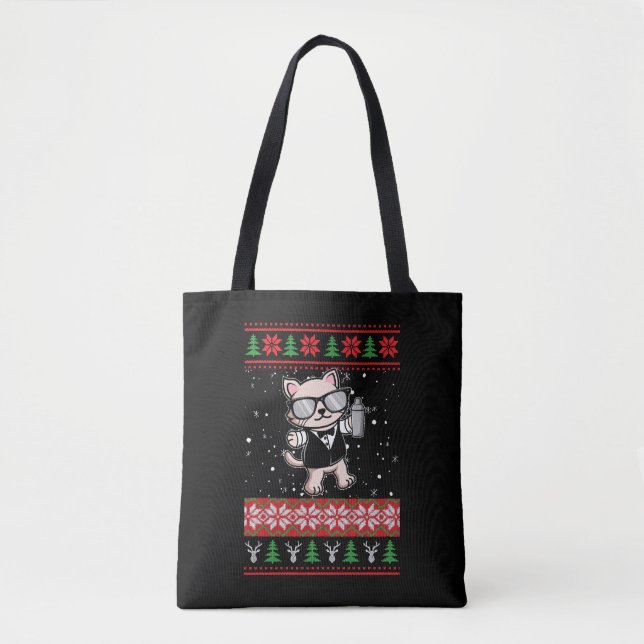 Bolsa Tote Barman Ugly Christmas Sweater (Frente)