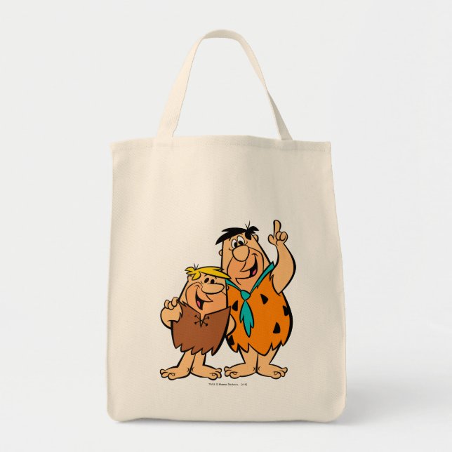 Bolsa Tote Barney Rubble e Fred Flintstone (Frente)