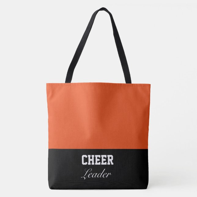 Bolsa Tote Barra de ferramentas de Cheerleader grande (Frente)